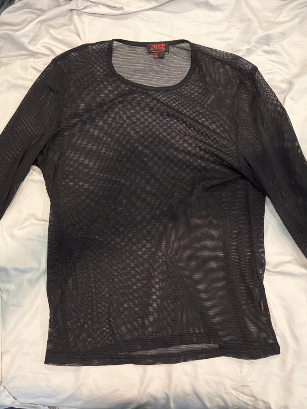 Tripp long sleeve fishnet large